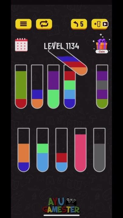 Water Sort puzzle level 1134 .